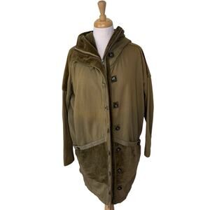 NICHOLAS K Cheyenne Sweatshirt Jacket in Spruce Green Size XS